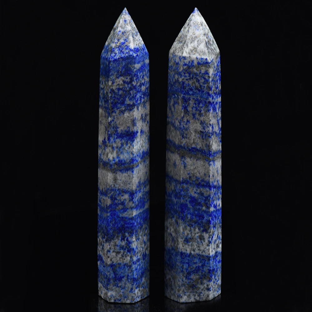 Genuine Lapis Lazuli, Point Tower, 15cm Tall