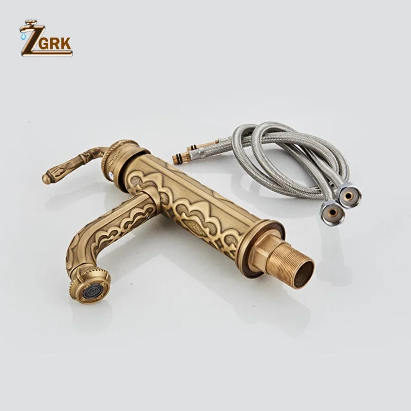 Basin Faucets Solid Brass Bathroom Faucet Single Handle