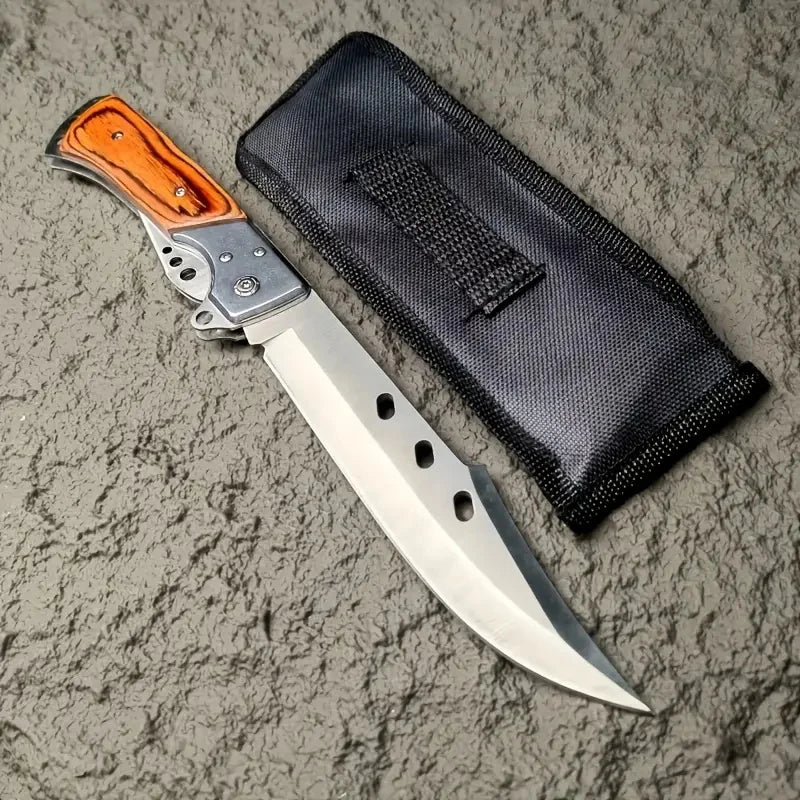 Outdoor Tri-fold Knife with Nylon Sheath