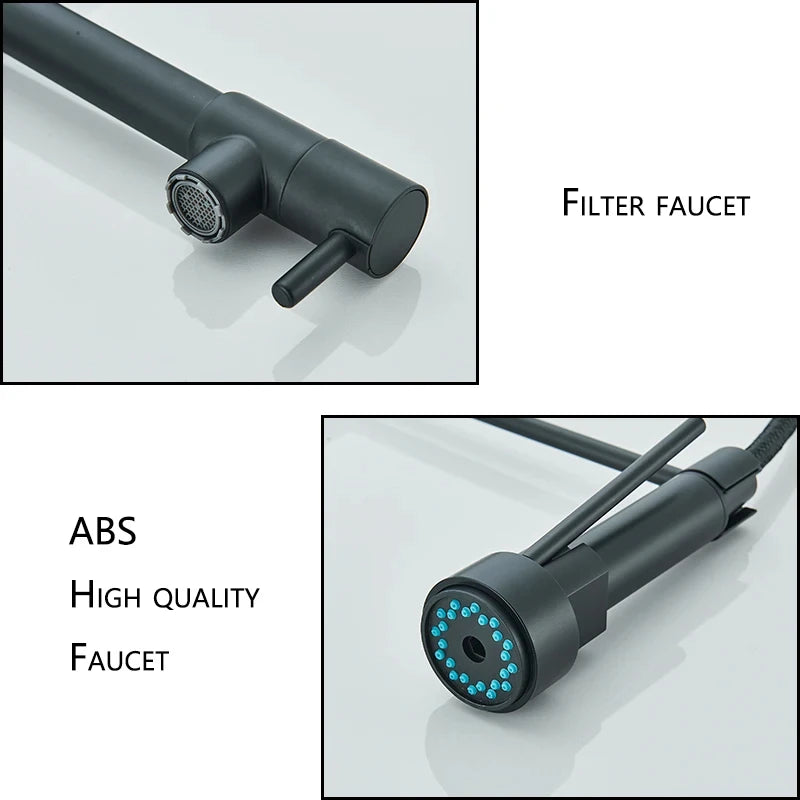 Sink Faucet Pull Down, Dual Spout