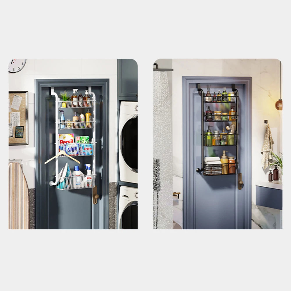 Over The Door Storage Organizer, Metal Hanging Shelf