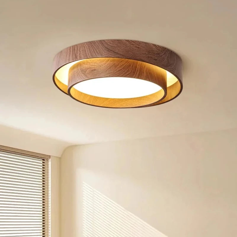 Ceiling Lights, Walnut, Black, Dimmable