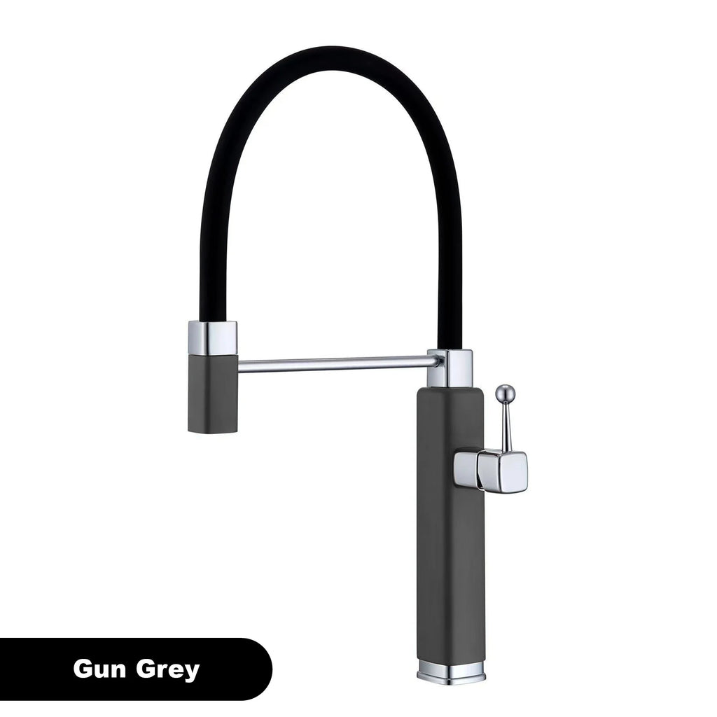 kitchen faucet with single handle, pull-out Spray