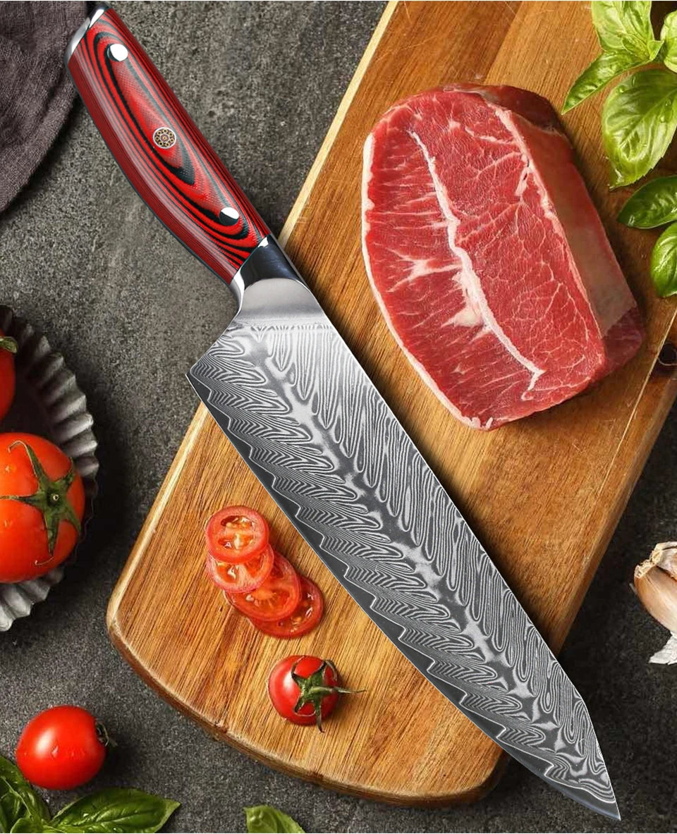 8.2" Professional Damascus Steel Kitchen Knife