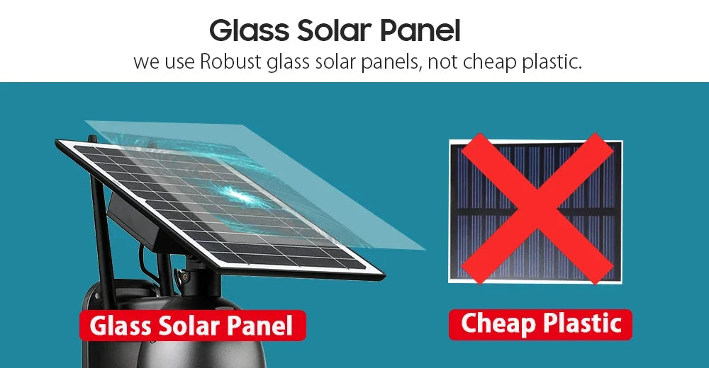 Solar Outdoor Surveillance Camera, 50X Zoom, Humanoid Tracking