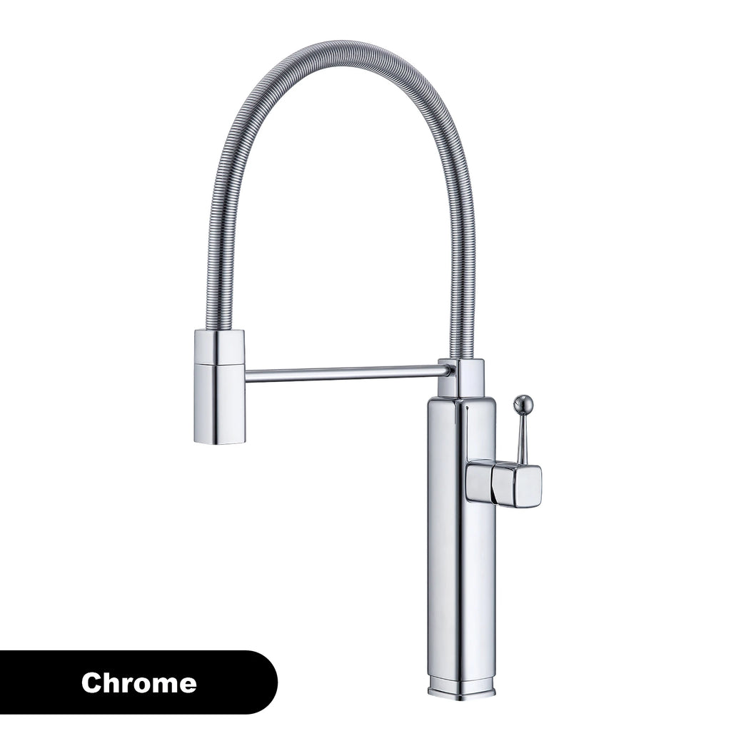 kitchen faucet with single handle, pull-out Spray