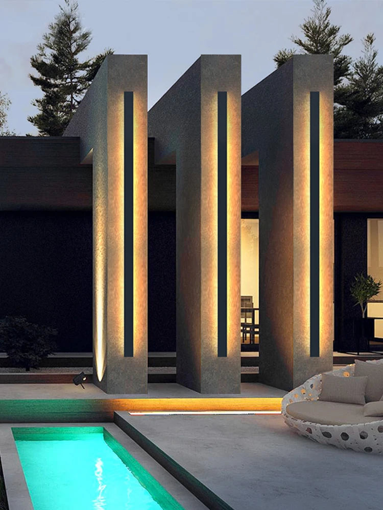 Waterproof LED strip background wall lamp