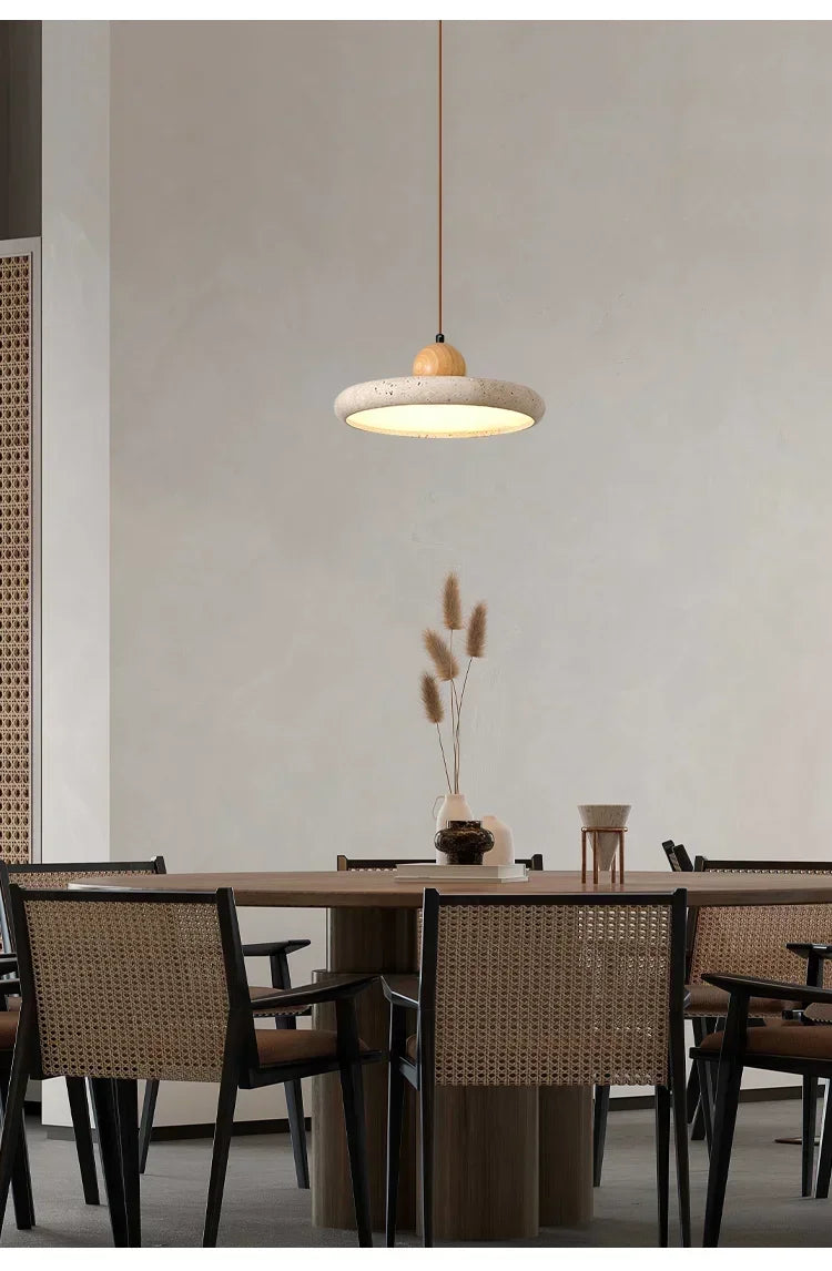 Yellow Travertine LED Pendant Lights