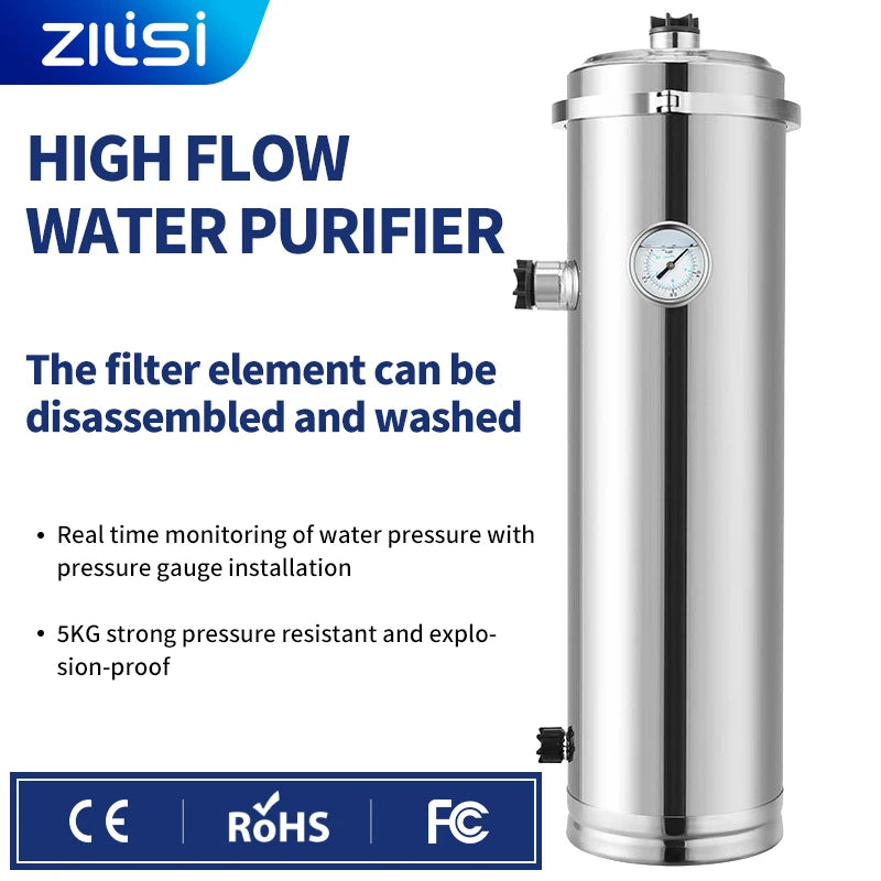 Whole house direct drinking ultrafiltration filter