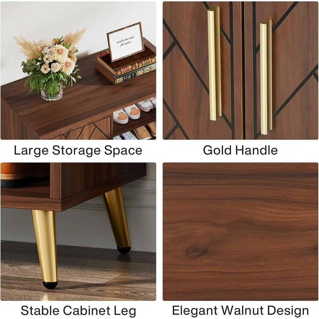 6-Tier Wooden Shoe Storage Cabinet