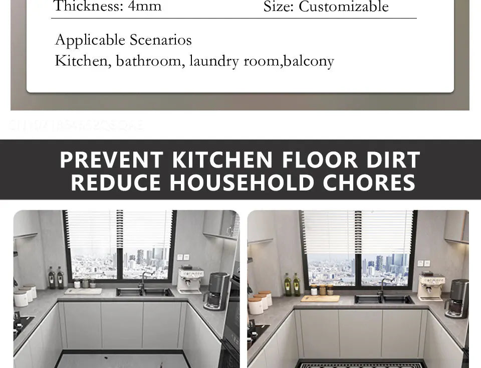 Super Absorbent Mat, Non-slip, Bathroom, Kitchen