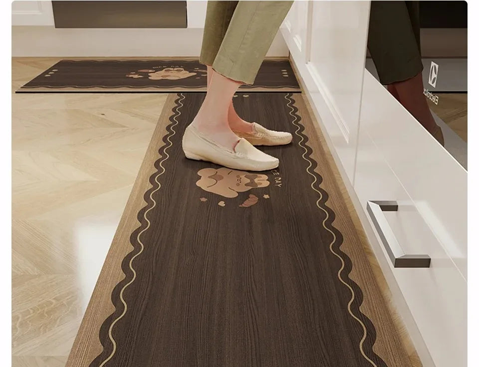 Waterproof Non-slip wood Grain Carpets
