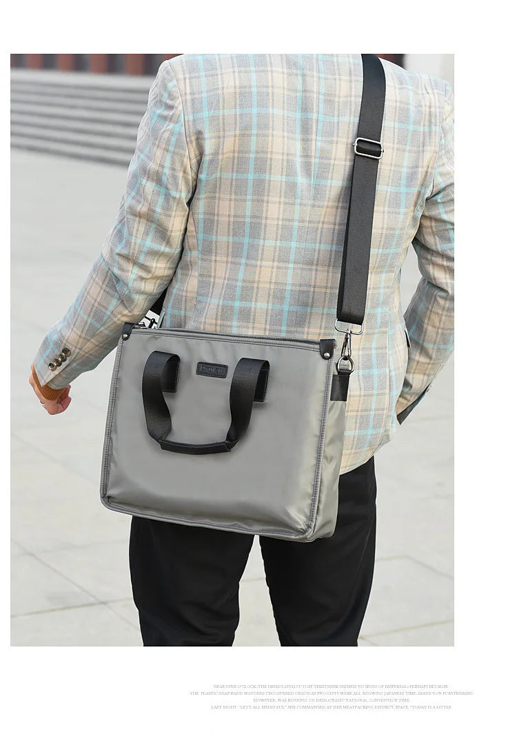 Business Briefcase Polyester Laptop Crossbody Bag