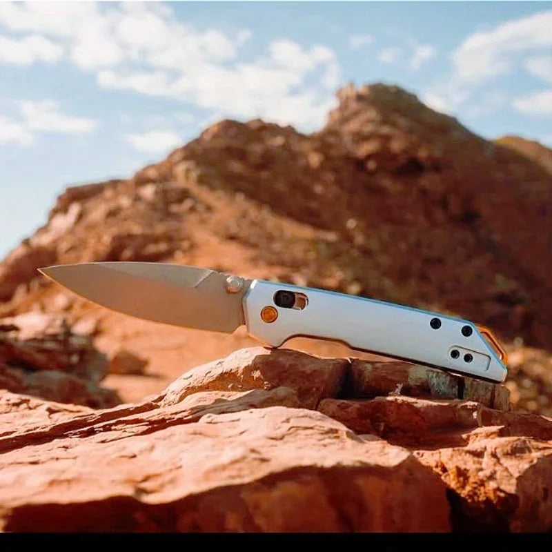 Folding Small Pocket Knife, Aluminum Handle