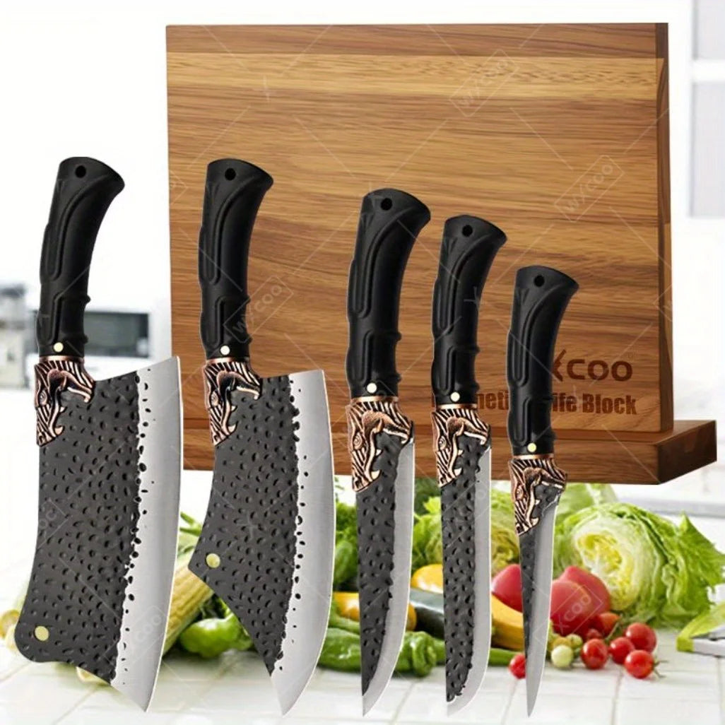 1PCS 6PCS 7PCS Professional Stainless Steel Chef Knife Set
