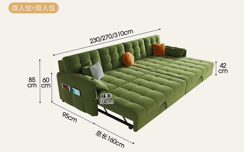 Modular Individual Sofa, Bed Convertible, Pull Out