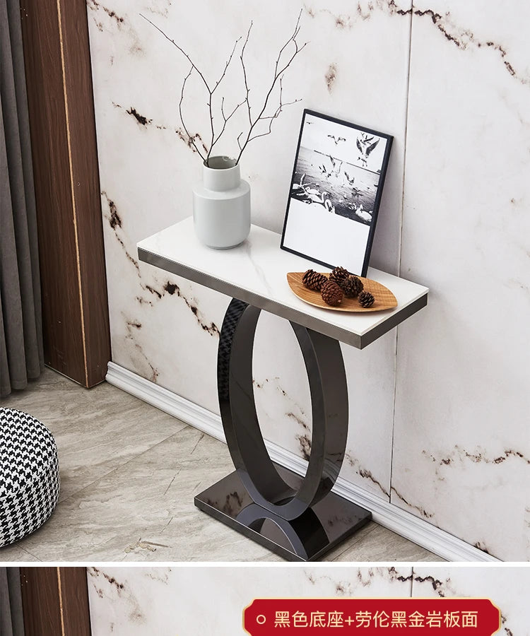 Metal Console Design Corner Table Living Room, Hallway