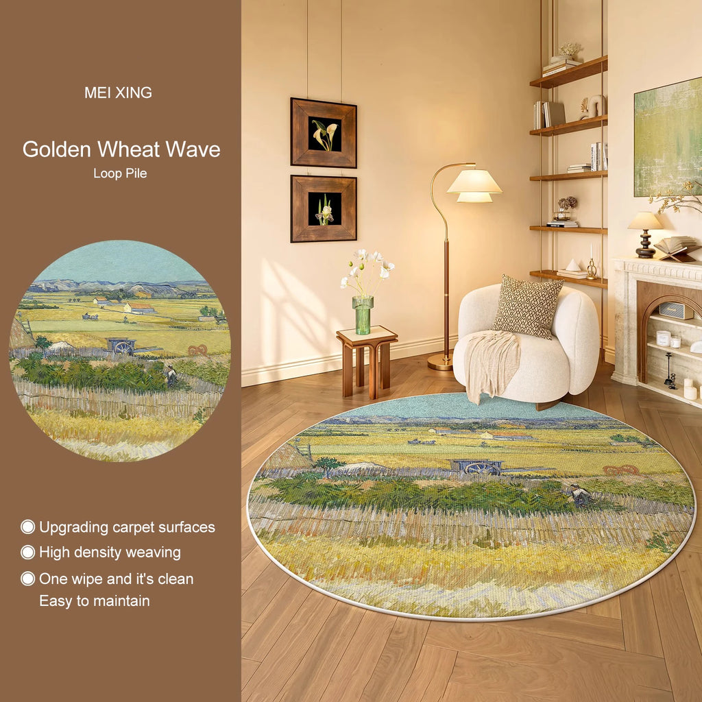 Round, Soft, Anti-slip Carpets
