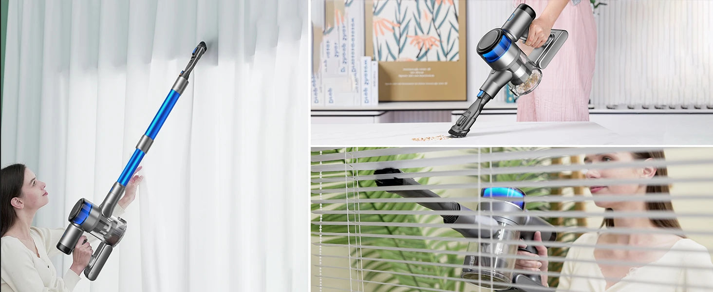 Cordless 45Kpa Stick Vacuum with LED Display