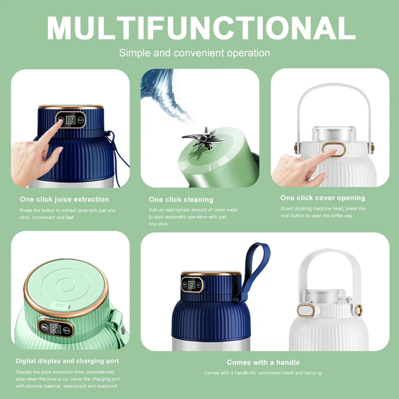 Portable Juicer Blender, USB Charging, Juicing Cup