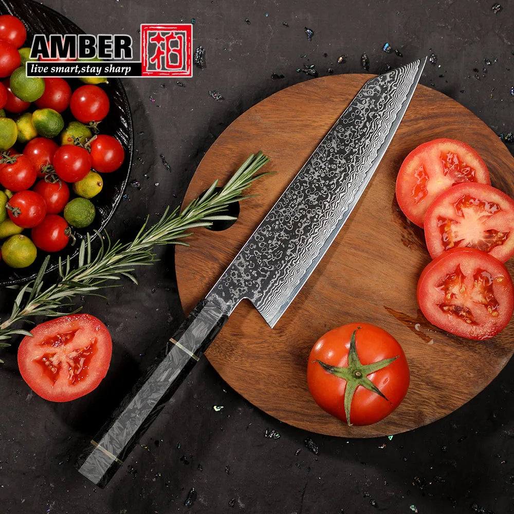 67-layer Damascus steel 8" Kiritsuke Kitchen knife