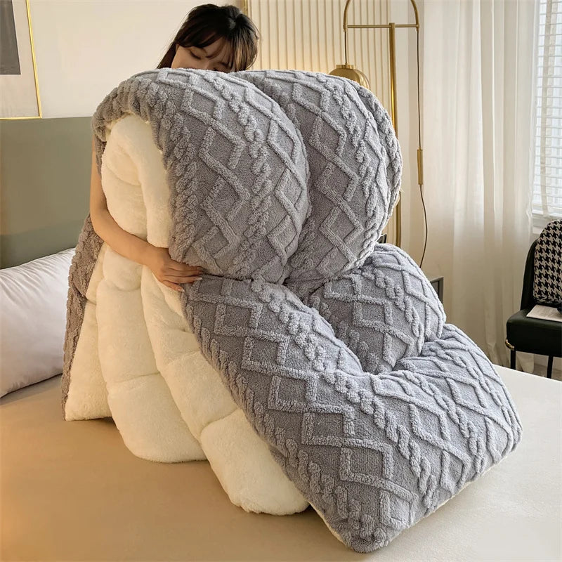 Polyester Sherpa, Quilted Comforters, Various Colors, Sizes