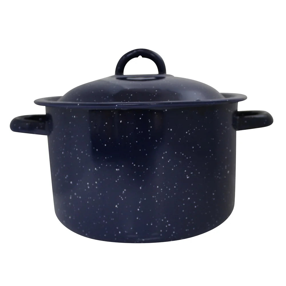 Enamel Stock Pot with Double Handles Oven