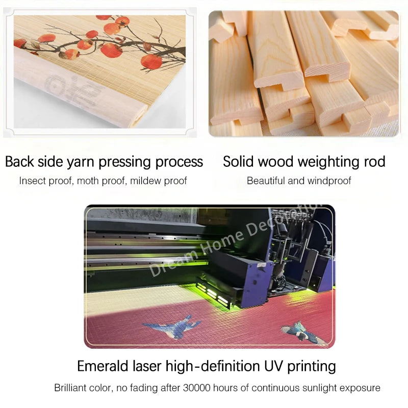 Bamboo Curtain Decoration, Various Patterns, Sizes