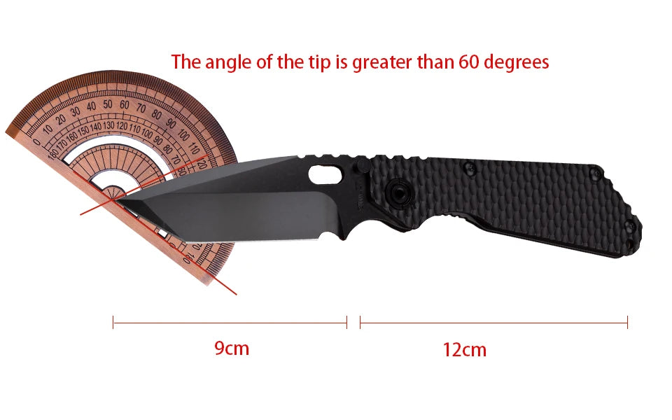 Titanium Handle, Folding Pocket Knife