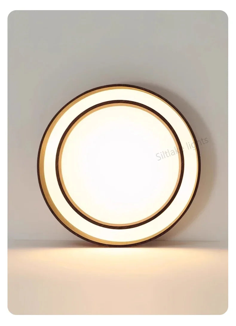 Ceiling Lights, Walnut, Black, Dimmable