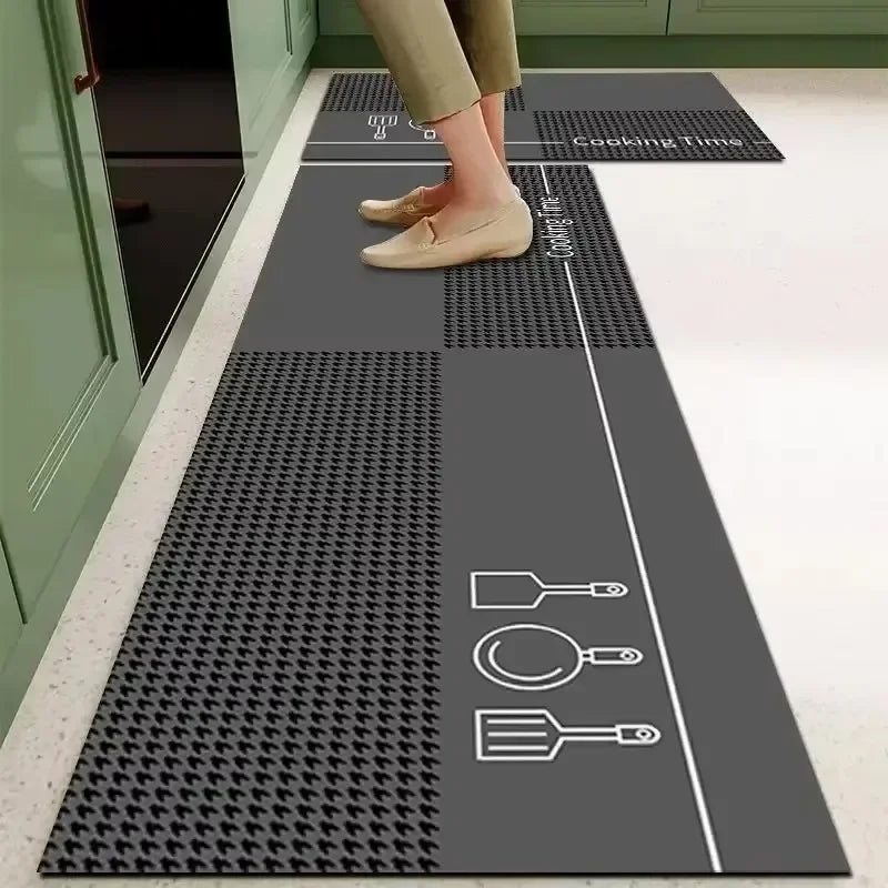 Kitchen Long Foot Mats, Non-slip, Oil-proof