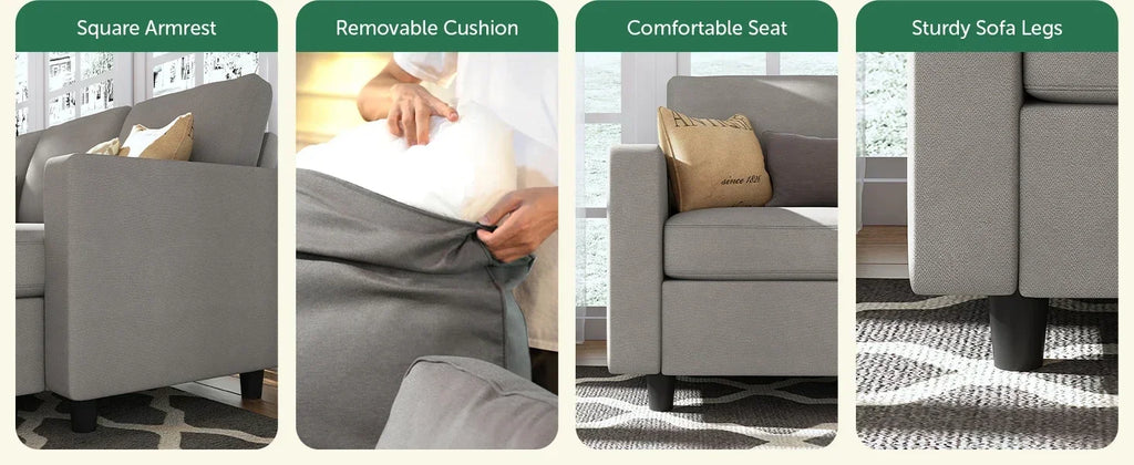 3-Pc. Convertible Sleeper, Storage