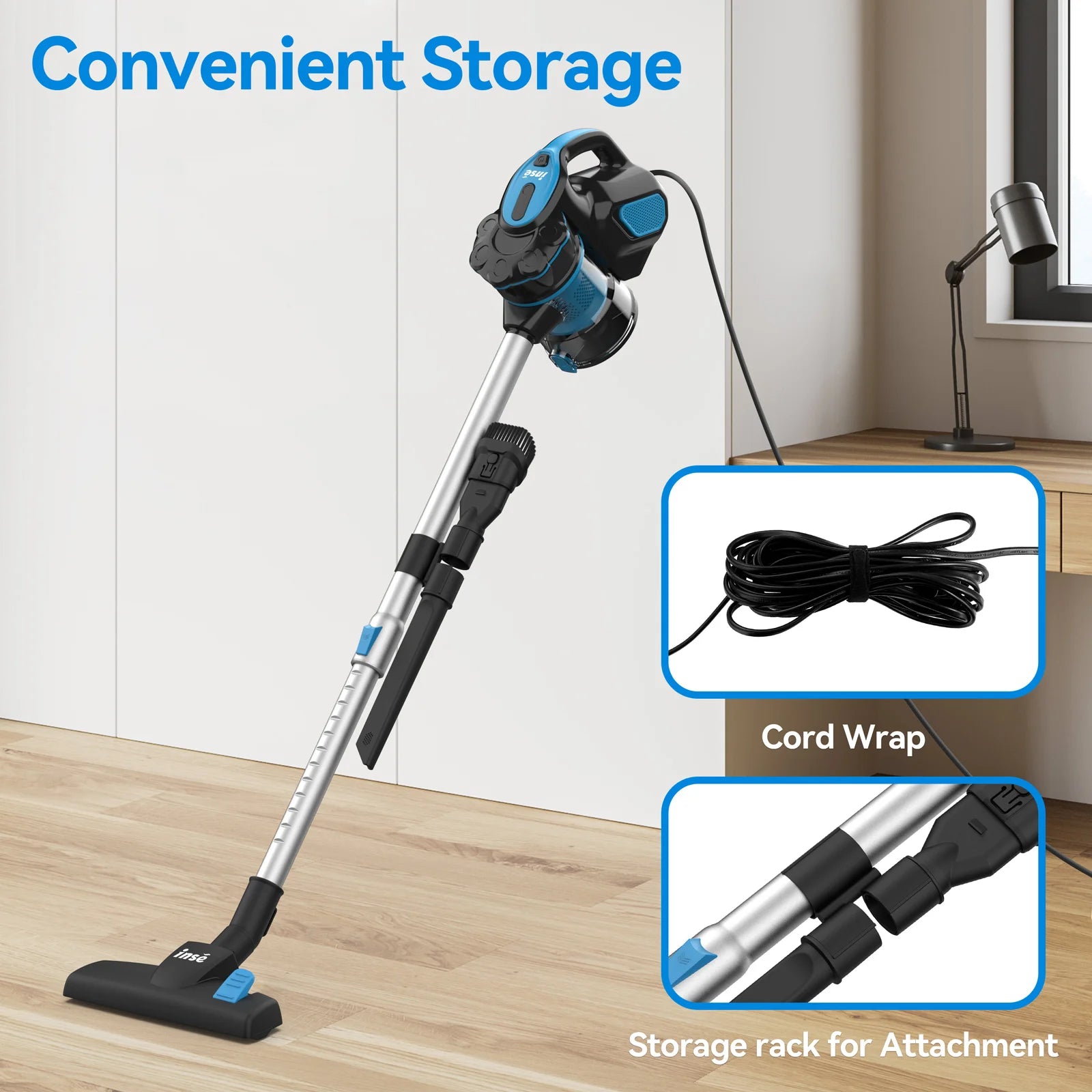 Vacuum Cleaner Corded Stick Handheld, Hard Floor