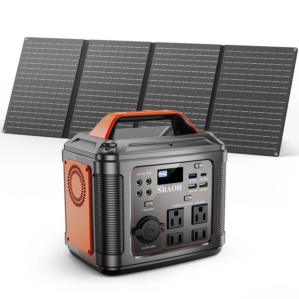 300W Camping Solar Generator, Solar Panel