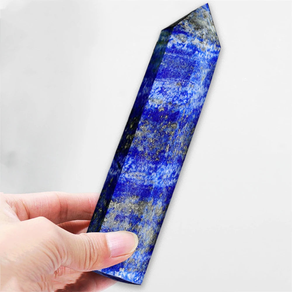 Genuine Lapis Lazuli, Point Tower, 15cm Tall