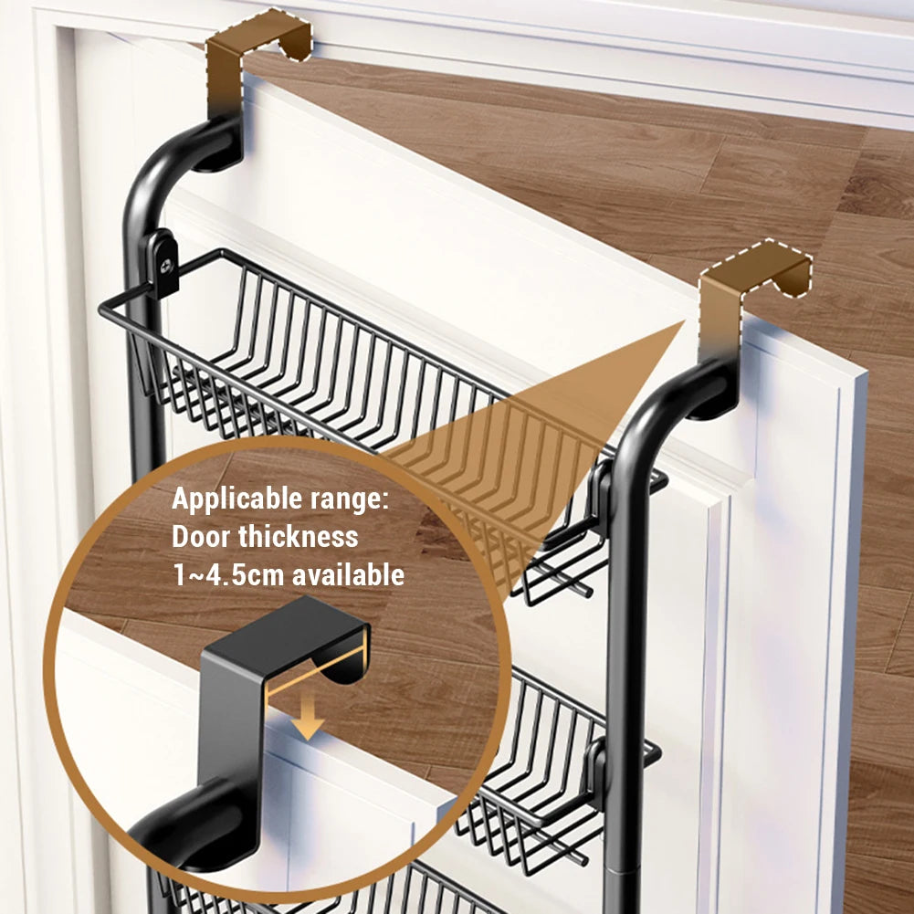 Over The Door Storage Organizer, Metal Hanging Shelf