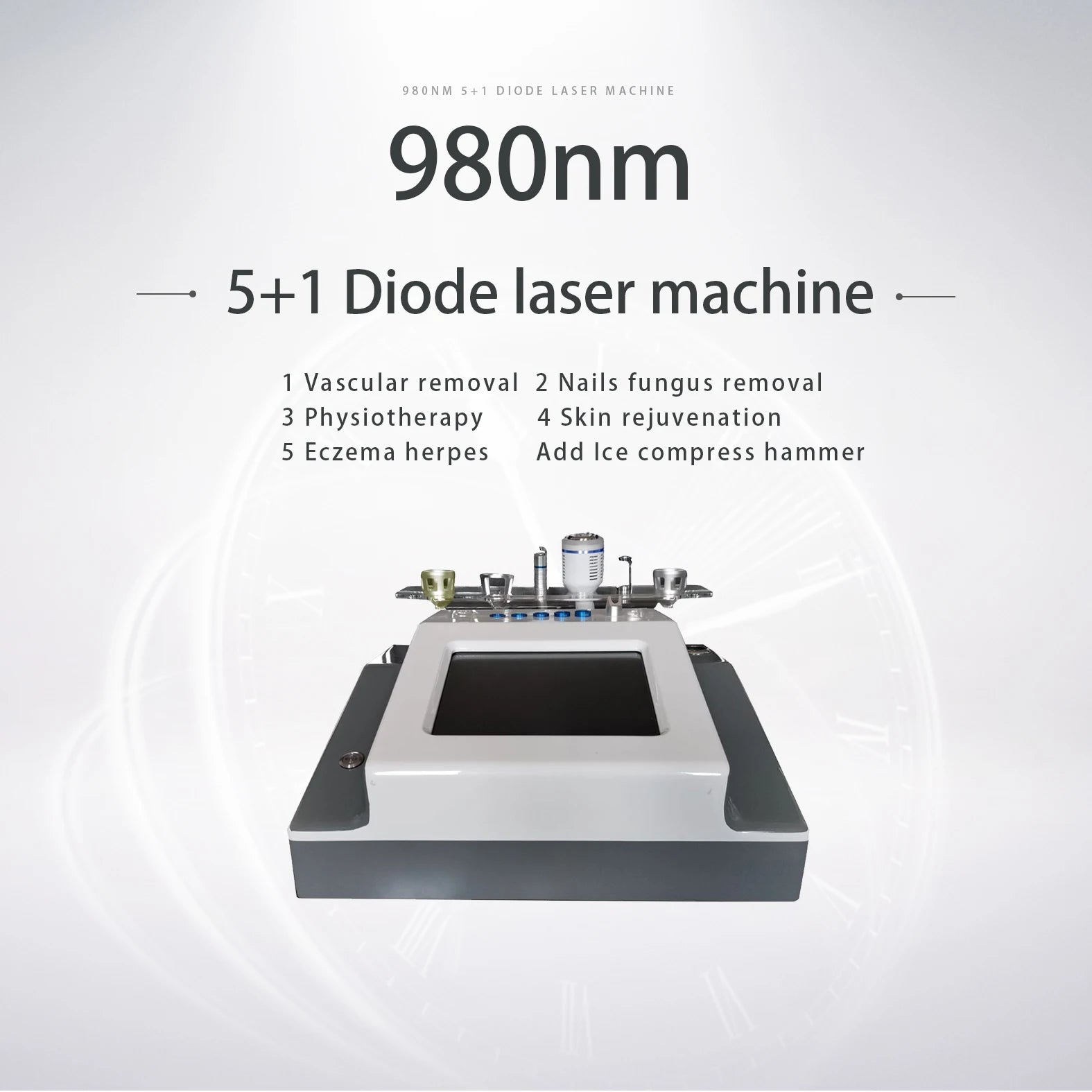 5 In 1 980nm Diode Laser, Nail Fungus, Spider Veins