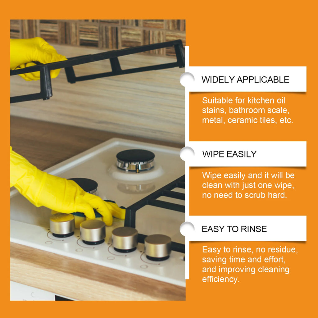 5pc Kitchen Oil, Dust, Stain, Grease Remover Cream