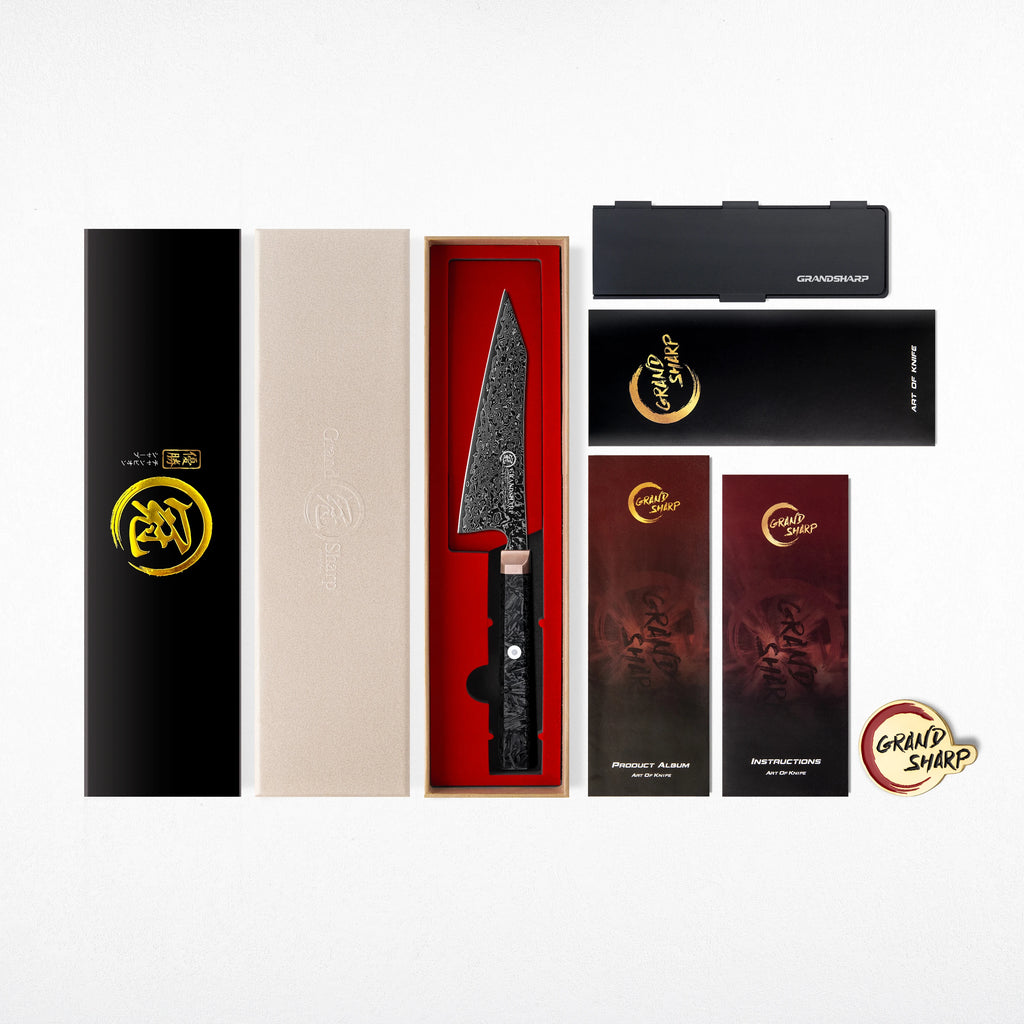 5.4"Bunka Knife 67 layers Damascus Steel