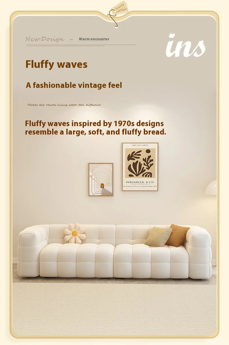 Plush Reclining Sofa Corner Lounger