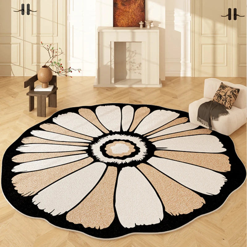 Irregular Shape, Decoration Flower Pattern Carpet, Anti-Slip