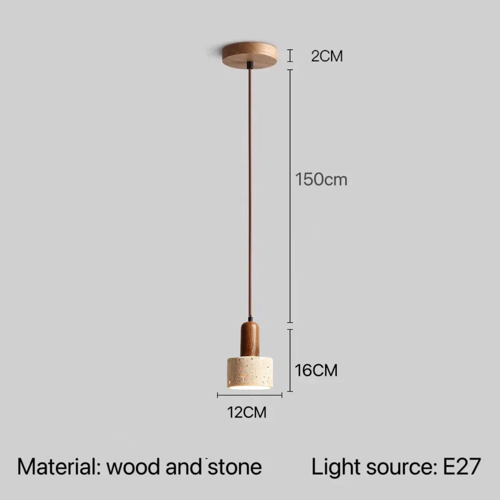 Stone Pendant LED Lamps, Bedroom, Bathroom, Dining Room