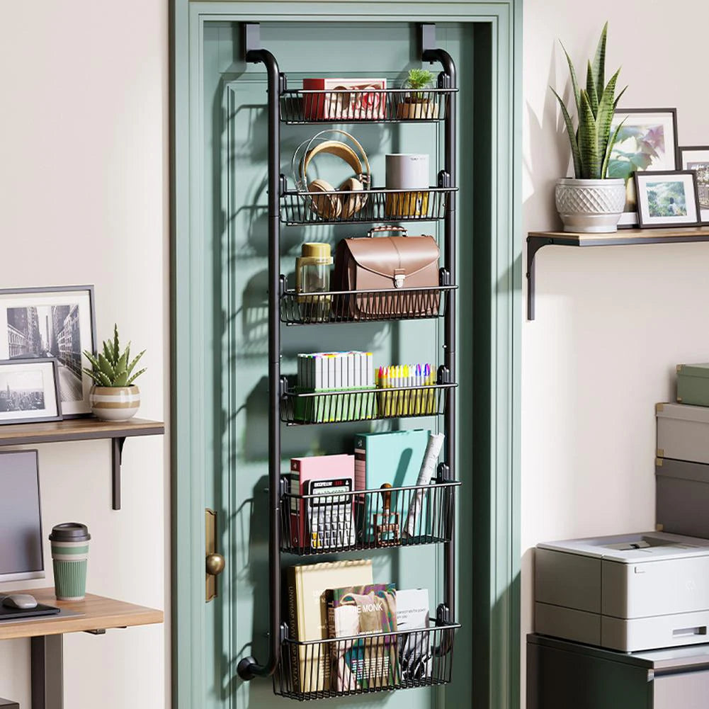 Over The Door Storage Organizer, Metal Hanging Shelf