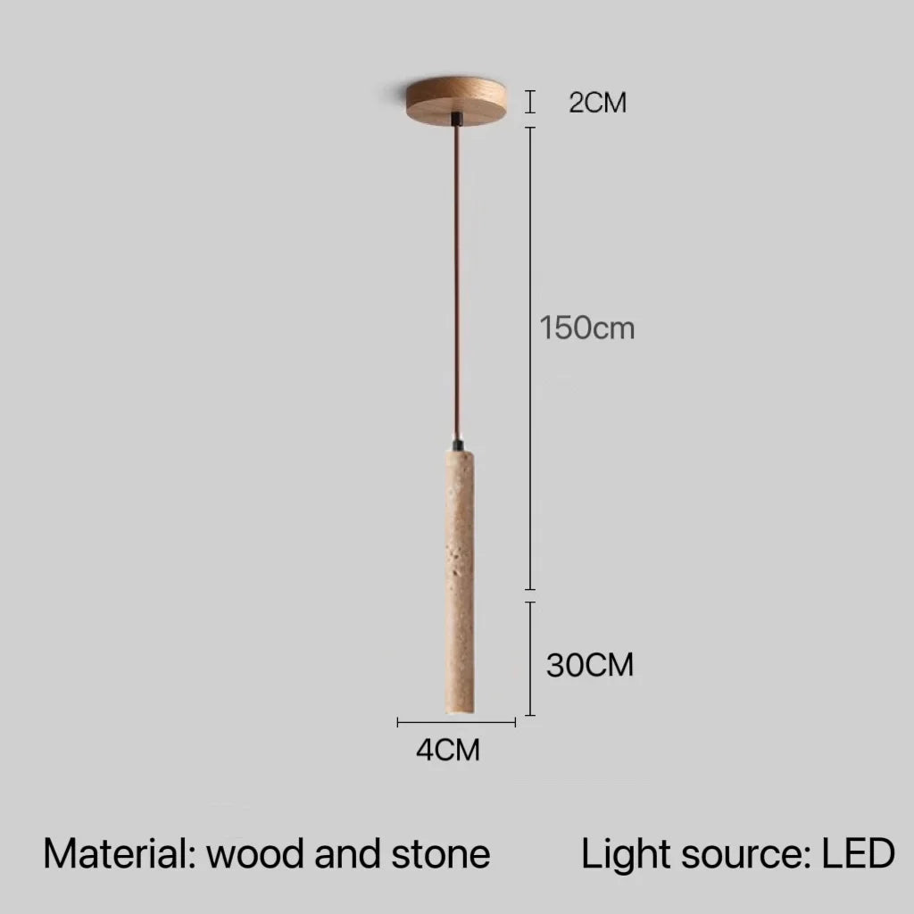Stone Pendant LED Lamps, Bedroom, Bathroom, Dining Room