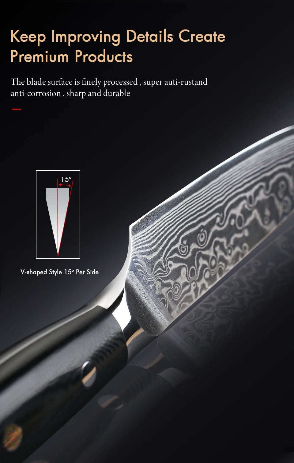 5" 67 Layer Damascus Steel Peeling, Vegetable Knife