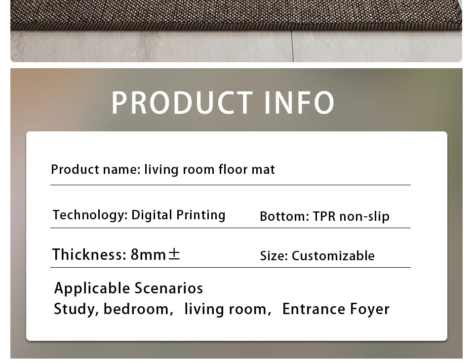 Long Strip, Non-slip Floor Mats, Wear-resistant Carpet