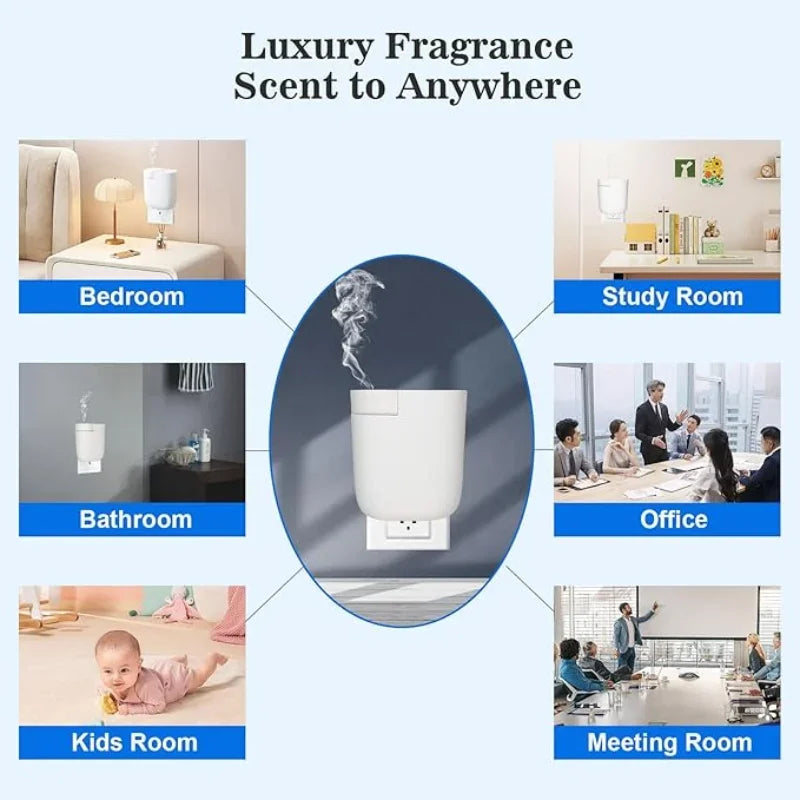 Plug-In Diffuser, Timer Control, Scent Intensity Button, Bluetooth APP