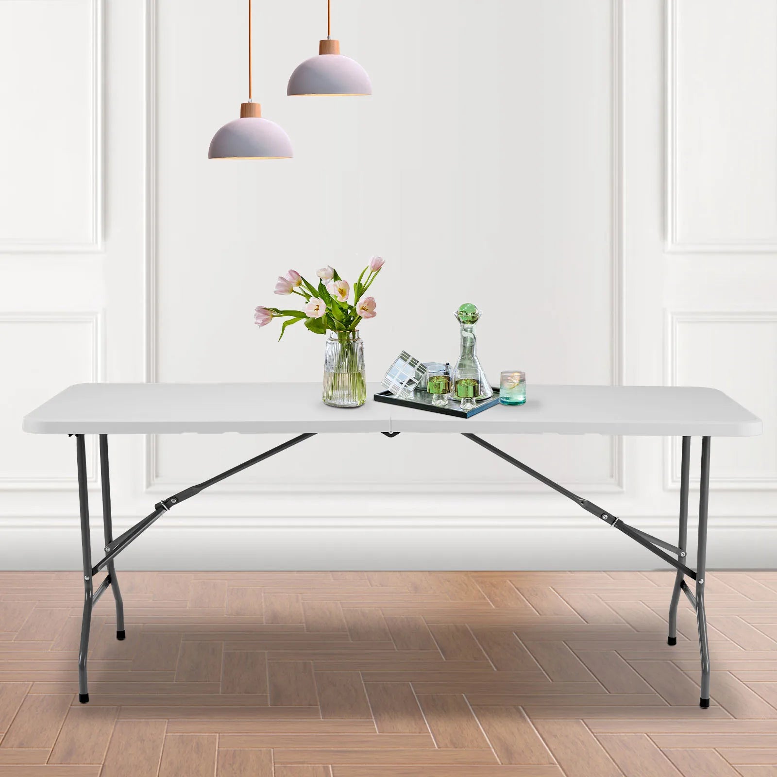 Folding Outdoor, Indoor Foldable Table, Carrying Handle