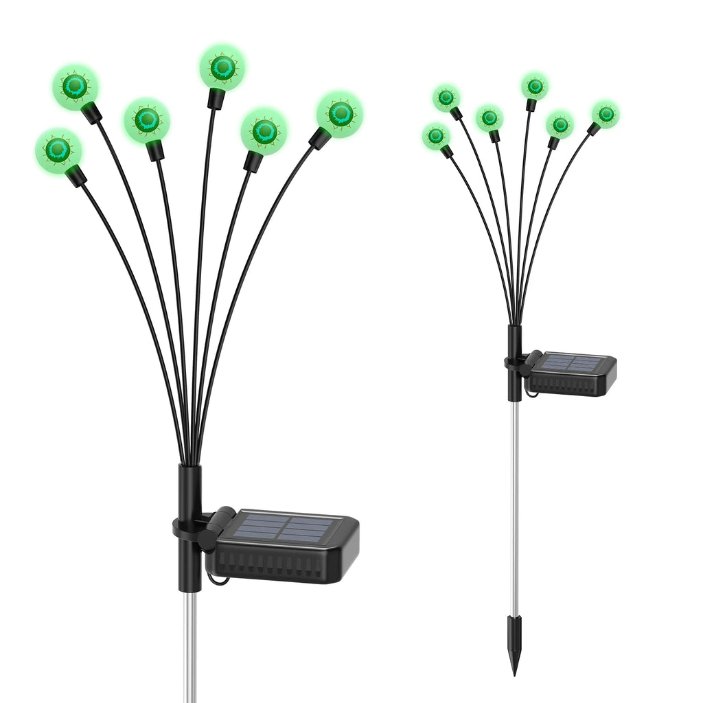 Solar Scary Eyeball Lights, Purple/Green