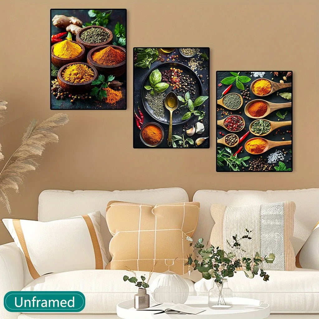 3-Piece Set Contemporary Canvas Wall Art